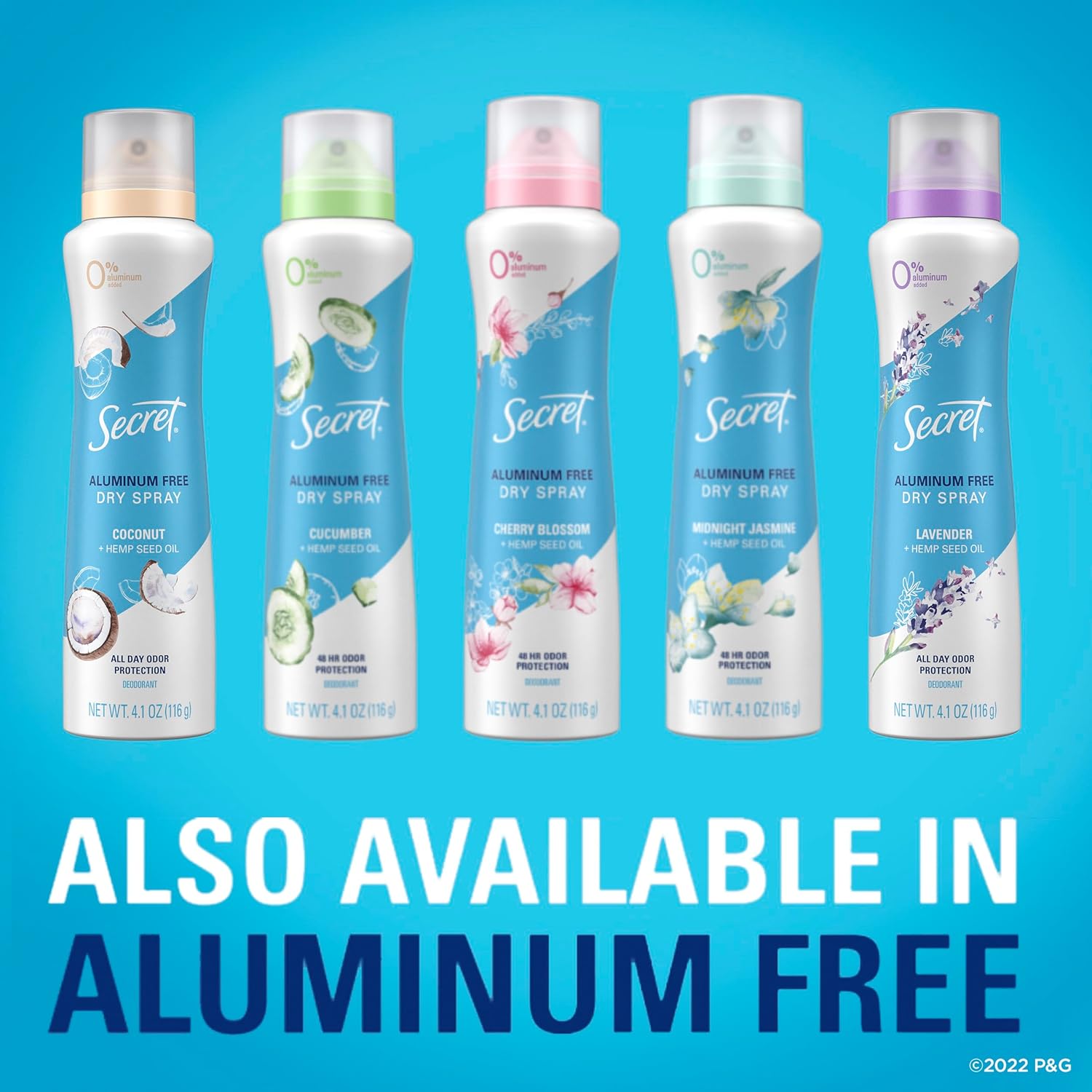 Secret Dry Spray Desodorante antitranspirante, hibisco tropical, 4.1 onzas (paquete de 3)