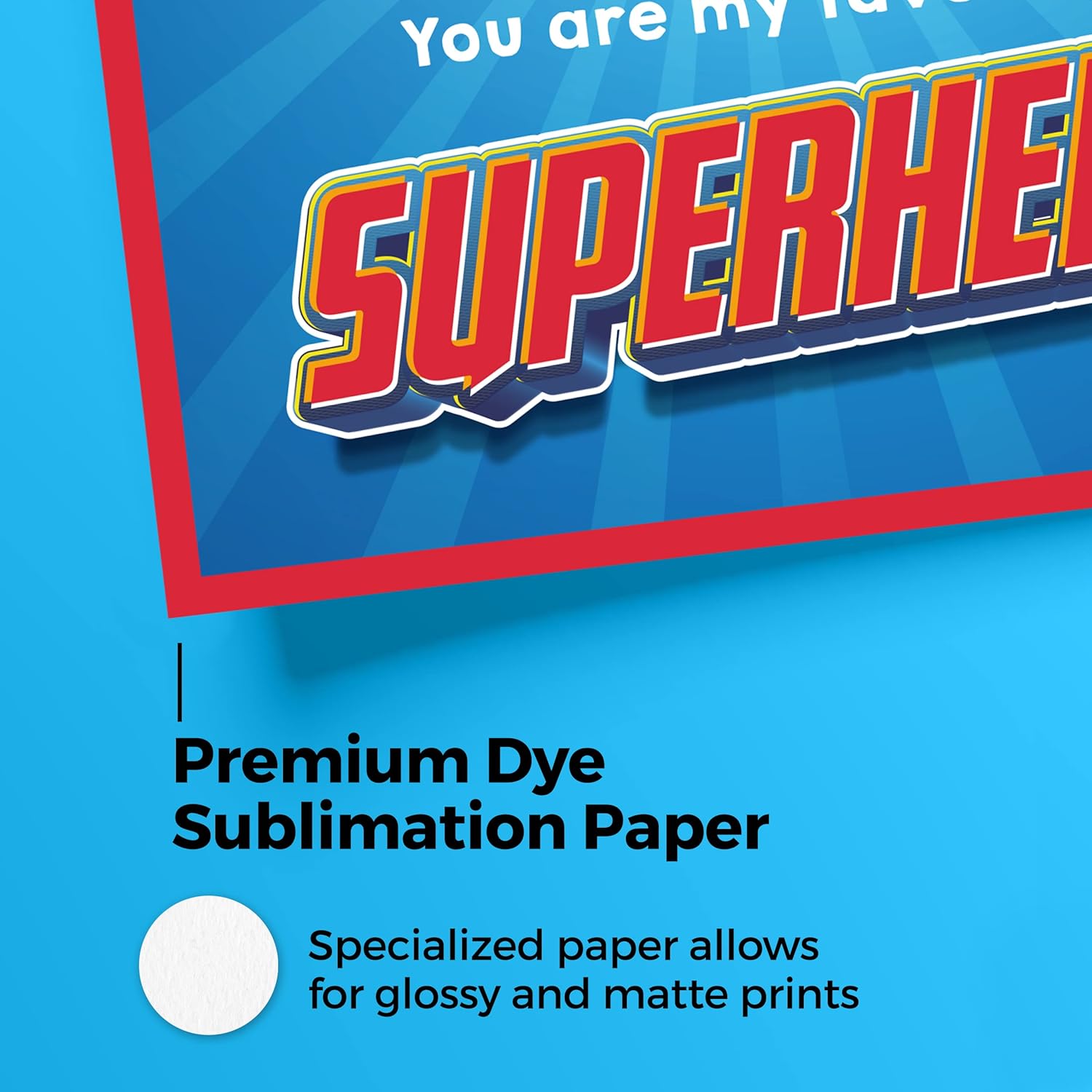 Circa Print Son – You Are My Favorite Superhero – Impresión inspiradora para pared, 8 x 10 pulgadas, decoración de pared para fanáticos de Marvels,