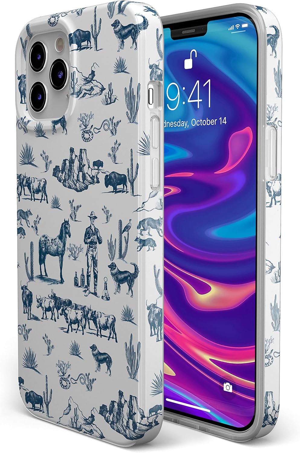 Casely Funda para iPhone 12 Pro Max  Wild West Adventure  Funda Desert Western