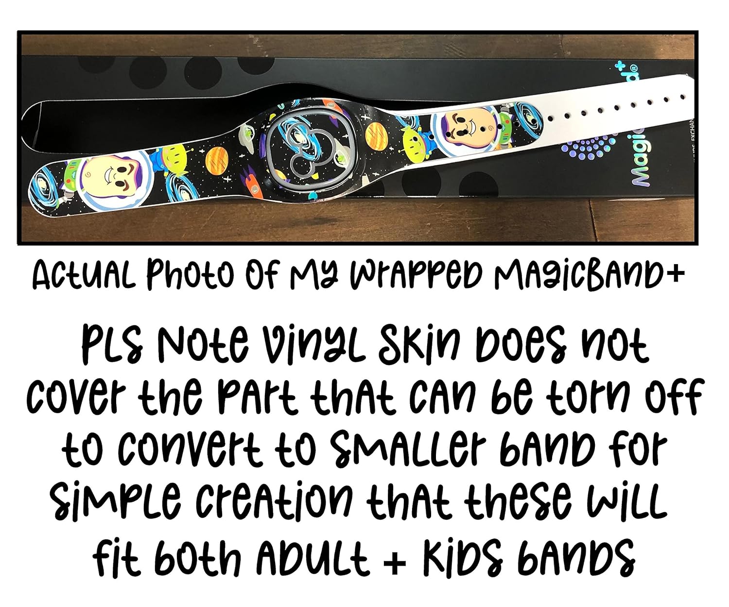 Dead Men Tell No Tales Wrap Magic Band + Skin Vinyl Decal Wrap Compatible with MagicBand+ (New 2022 Release)