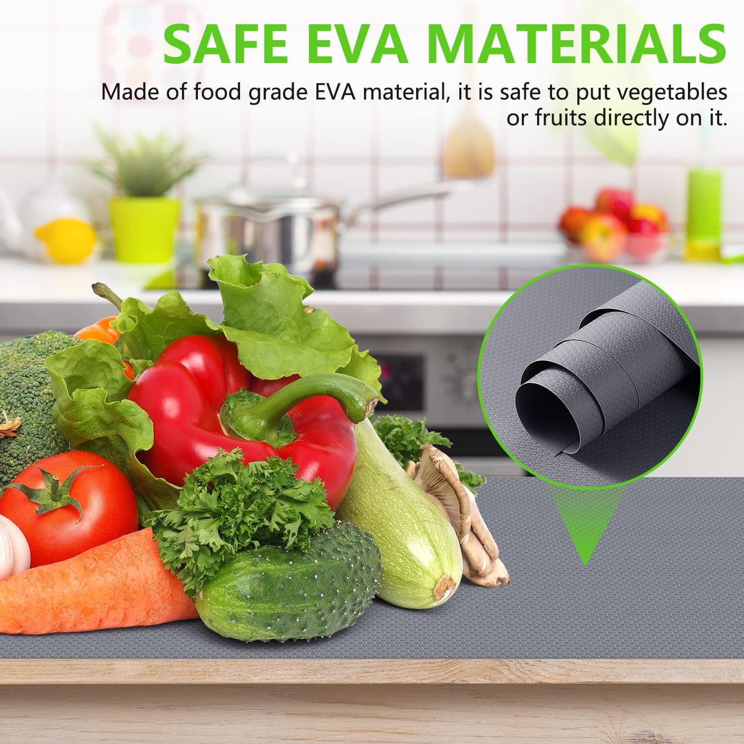 StaHom Revestimientos para armarios de cocina, revestimientos para refrigeradores, revestimientos impermeables para armarios de cocina, tapetes