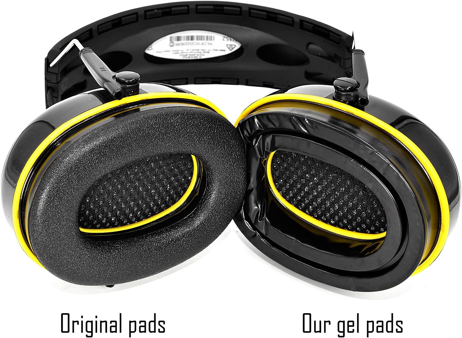 Almohadillas de gel para los oídos, almohadillas de espuma viscoelástica de repuesto para auriculares 3M WorkTunes Connect (2 pares)