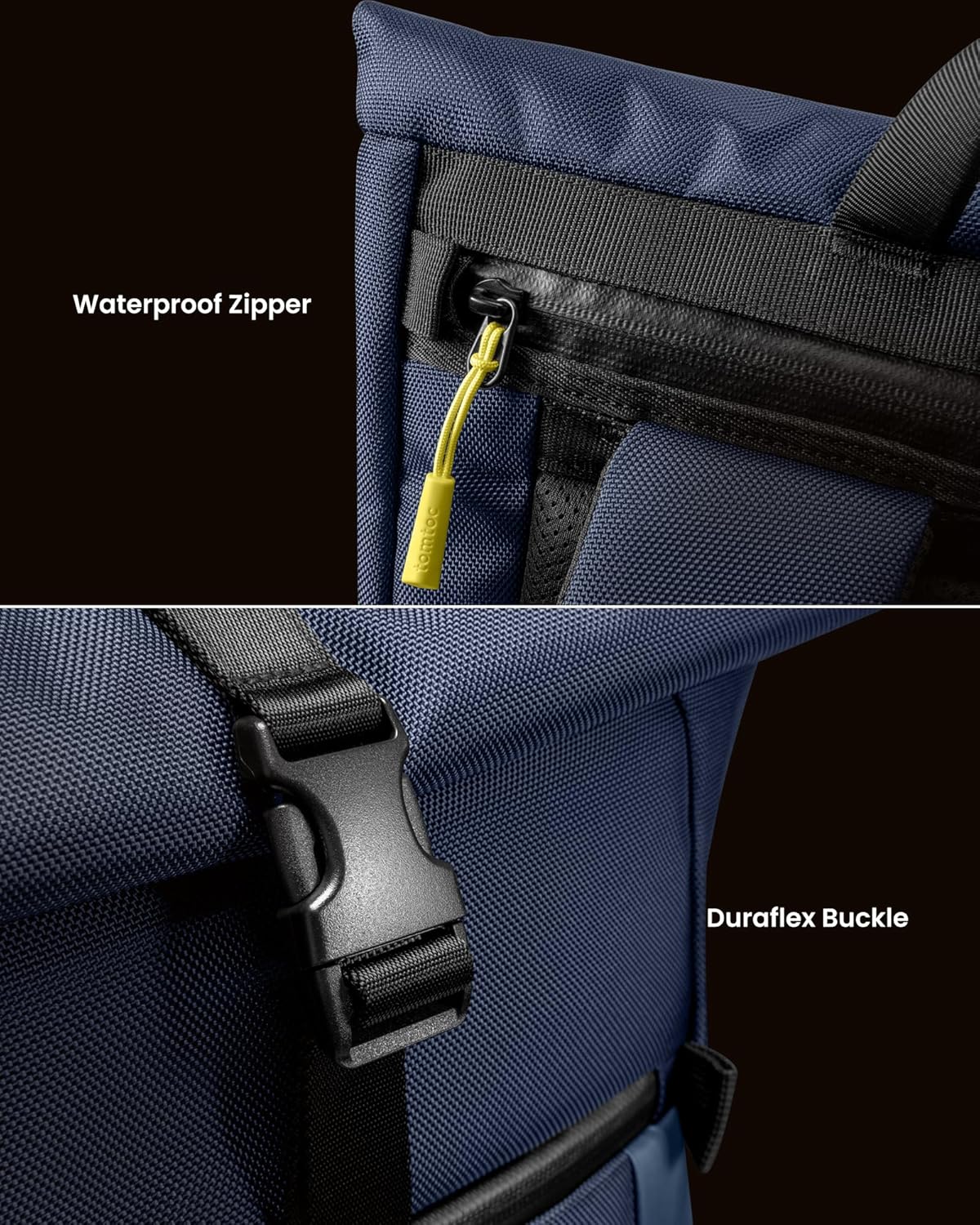 Mochila T61 US, Azul oscuro, Mochila Roll Top