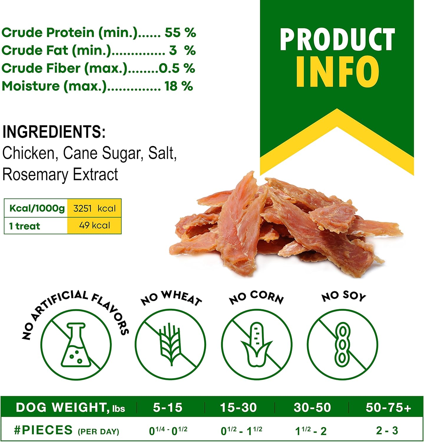 Beloved Pets Golosinas de pollo para perros de 11 onzas, bocadillos saludables naturales y orgánicos para perros grandes y pequeños, sin granos y