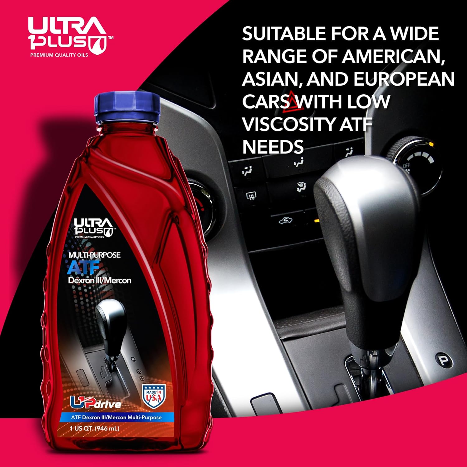 Ultra1Plus ATF Dexron IIIMercon Líquido de transmisión multiusos (12 QTS)