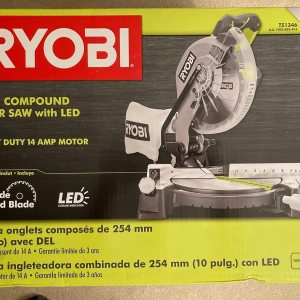 Ryobi Sierra ingletadora compuesta de 10 pulgadas con sierra ingletadora compuesta de 10 pulgadas con LED LED Ryobi Sierra ingletadora compuesta de 10 pulgadas con sierra ingletadora compuesta de 10 pulgadas con LED LED