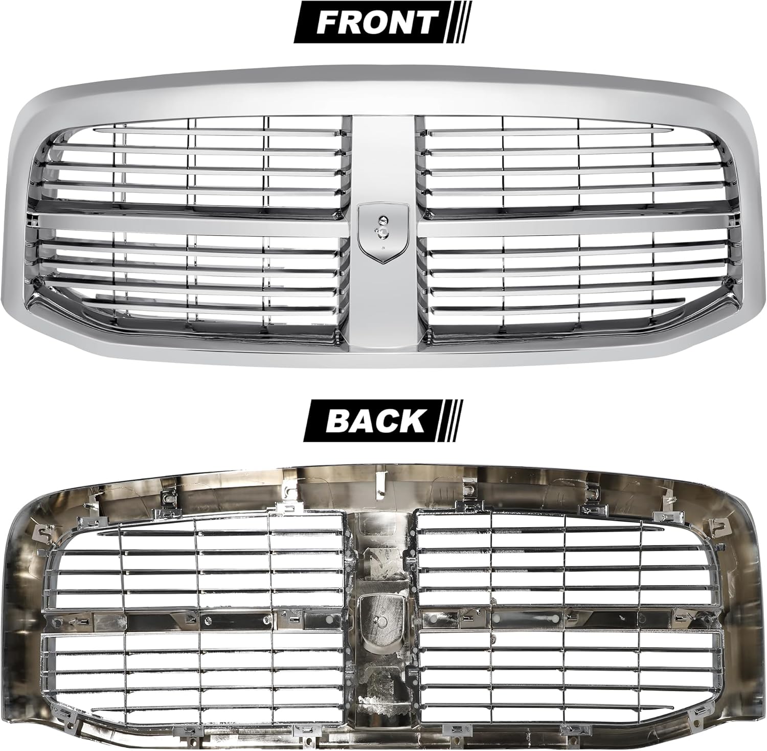 Rejilla para Dodge Ram 150025003500 2006 2007 2008 2009 Dodge Ram 150025003500 Dodge Ram (cromado)