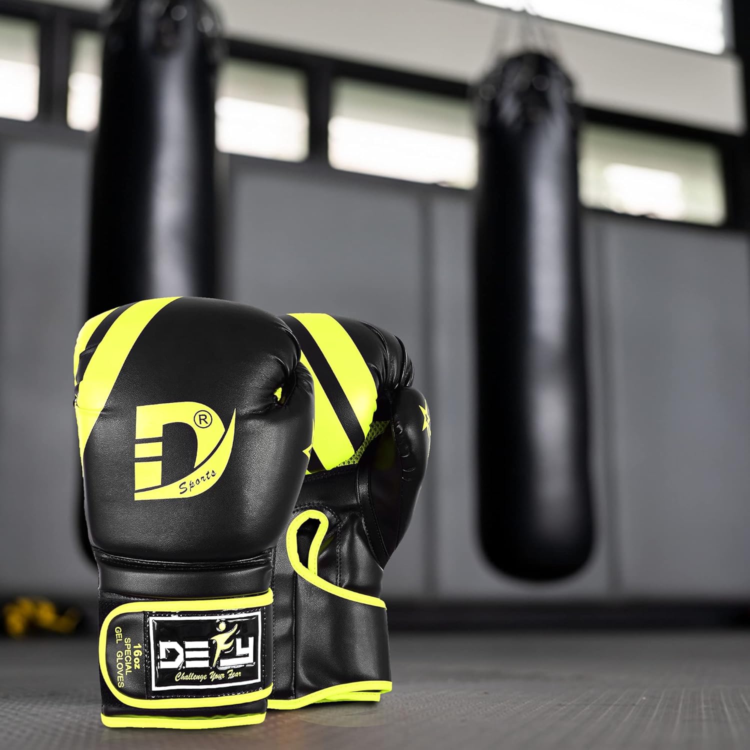 DEFY – Guantes de boxeo maravillosos para hombres y mujeres, para entrenamiento de Muay Thai, Kick Boxing, de cuero, Sparring, bolsa pesada, guantes