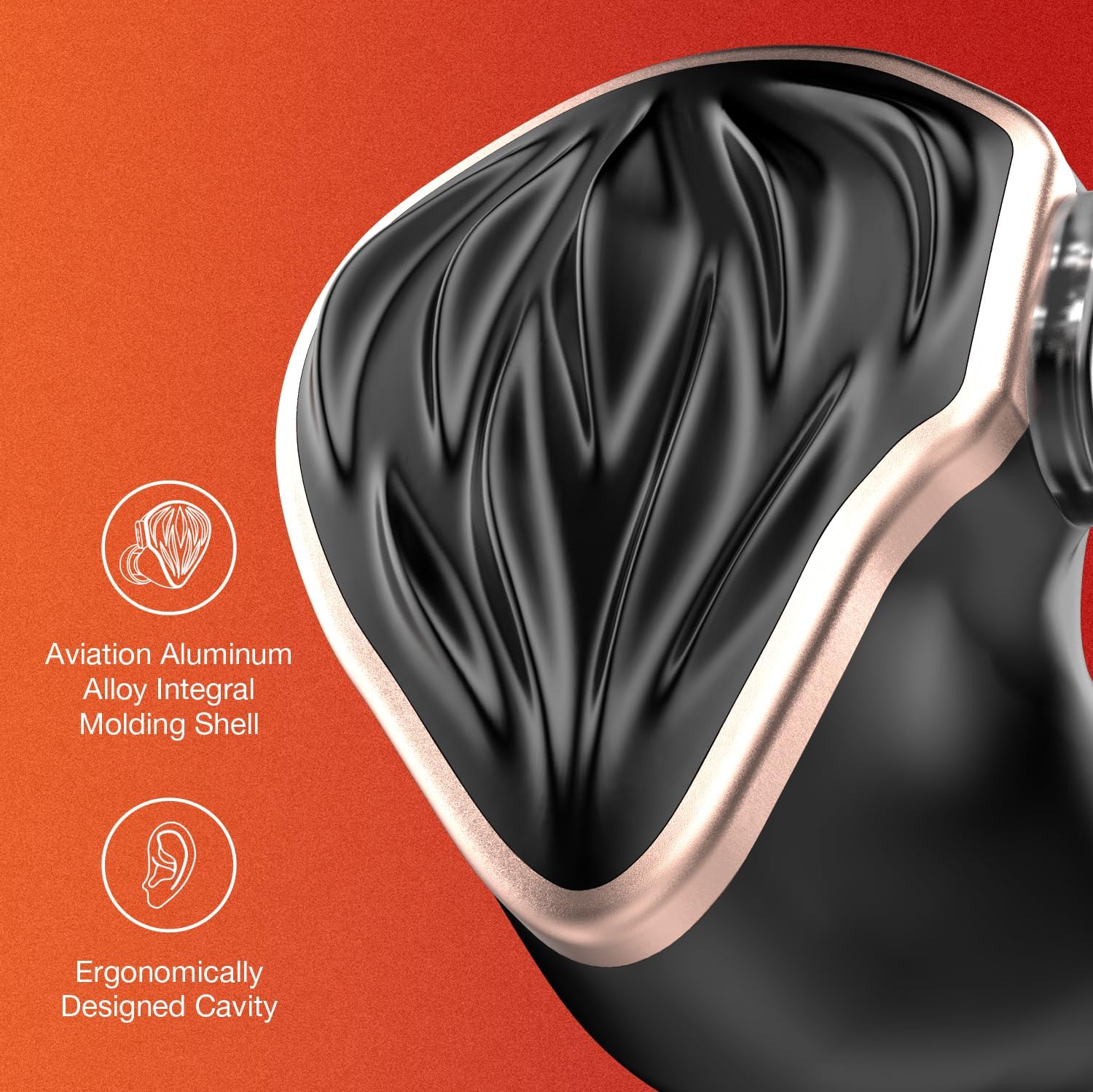 MS3 2BA+1DD Hybrid 3 Drivers HiFi in-Ear Monitores Auriculares, Desmontable 0.031 in 2 Pin Cable Reemplazable Filtros de Sintonización de Sonido
