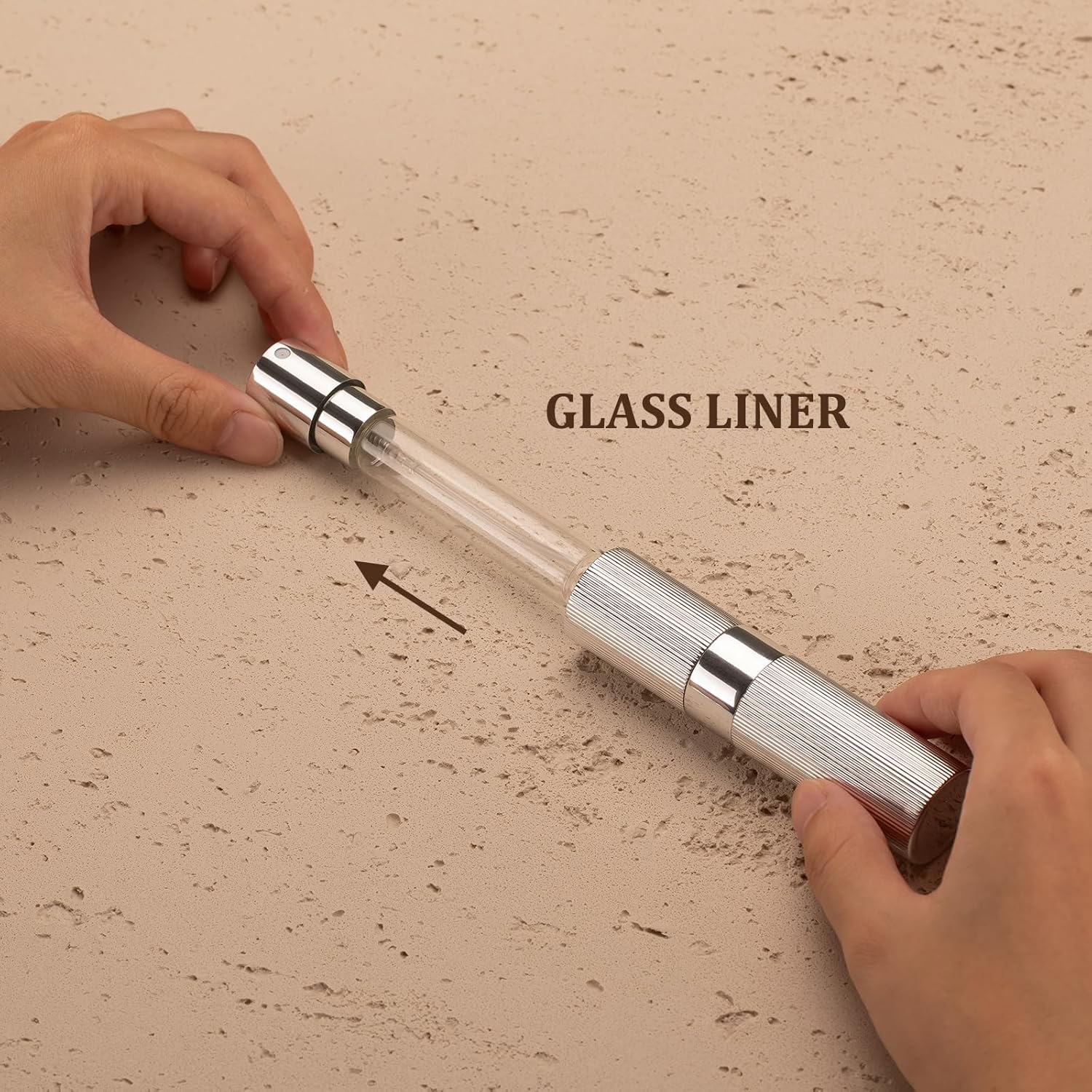 LISAPACK Botella atomizadora de perfume de 0.3 fl oz, 1 pulverizador de colonia de viaje recargable, mini dispensador de perfume portátil vacío