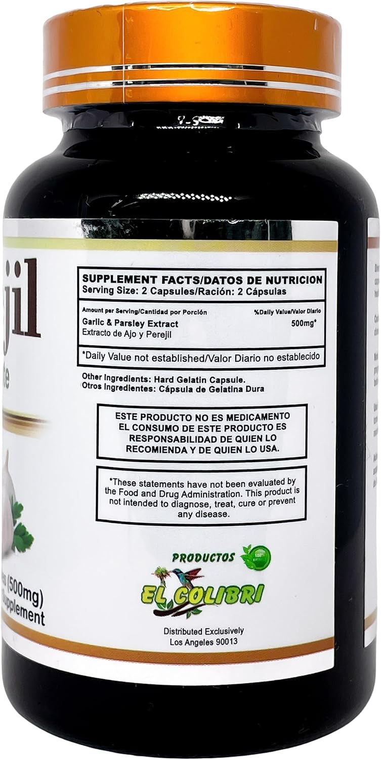AJO con Perejil (extracto de ajo y perejil) 500mg 45 porciones