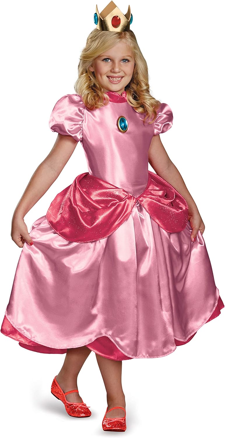 Disguise Disfraz de princesa Peach de Nintendo Super Mario Bros