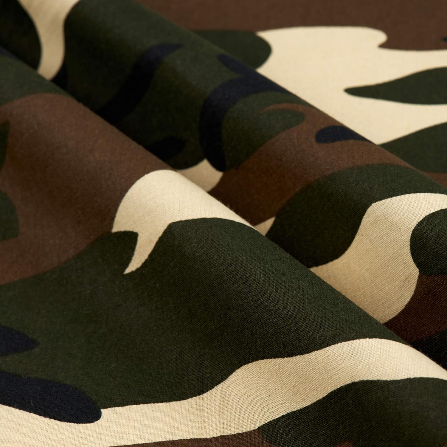 Algodón Broadcloth Camuflaje, Tela por yarda