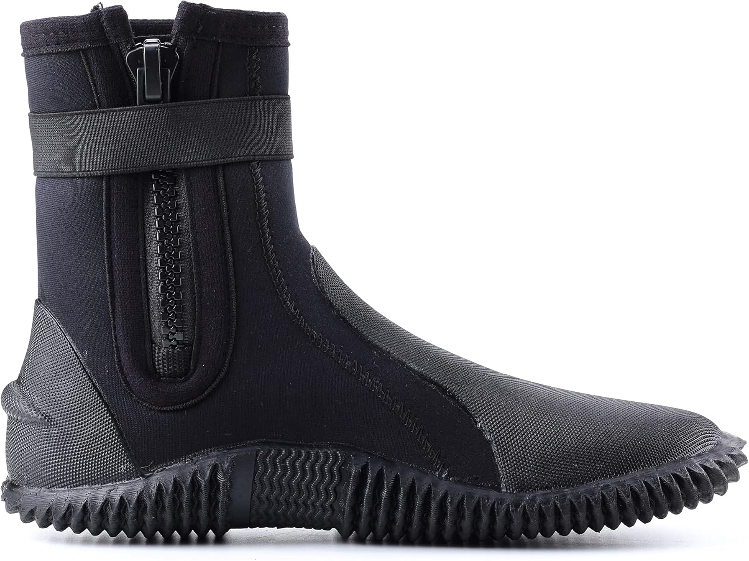 SARHLIO Botas de buceo de neopreno con cremallera de 0.118 in con suela antideslizante para deportes acuáticos, buceo, esnórquel, rafting, kayak,