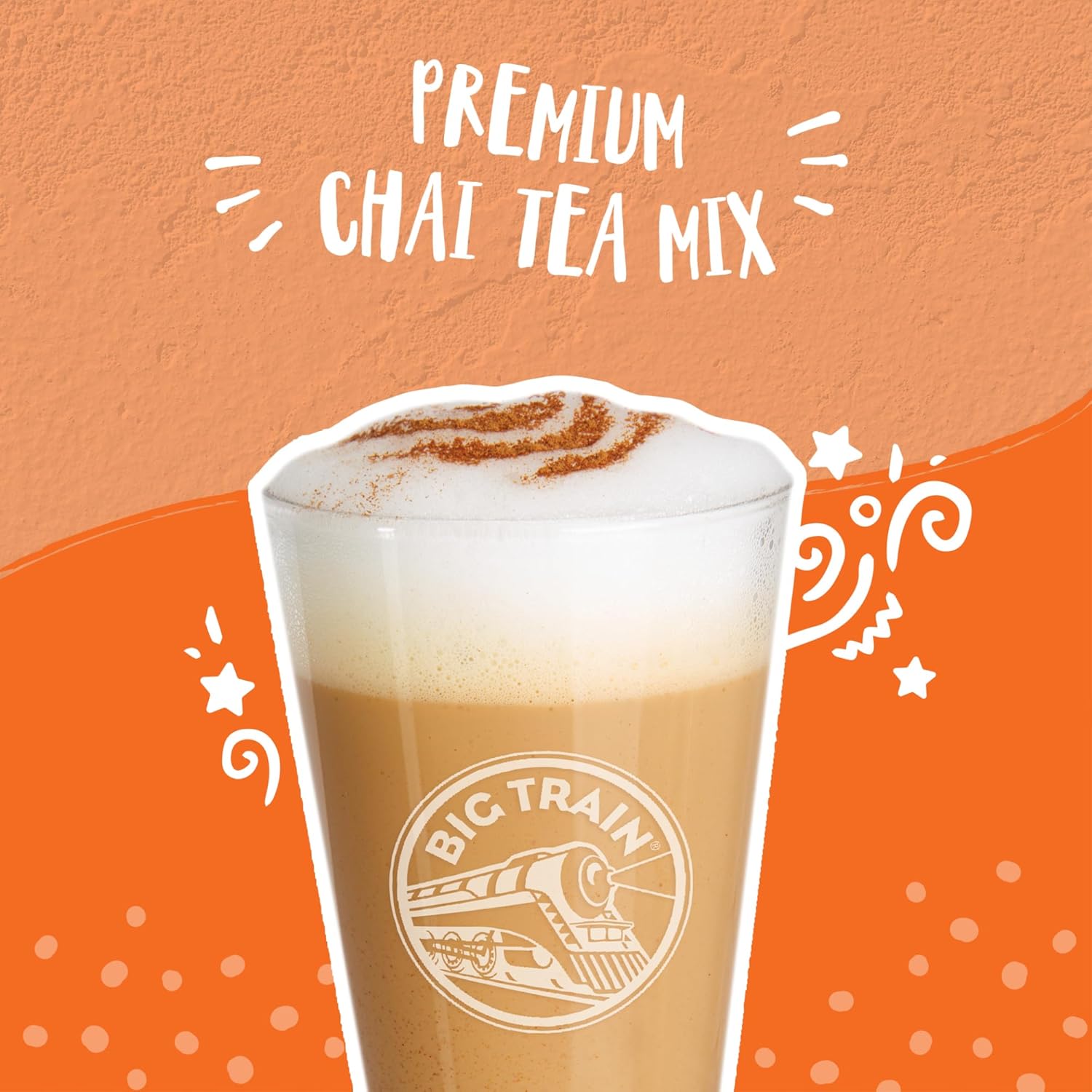 Big Train Chai Tea Latte – Mezcla de bebida variada (paquete de 2) recipientes de 1.9 libras, vainilla chai y chai especiado con cucharas giratorias