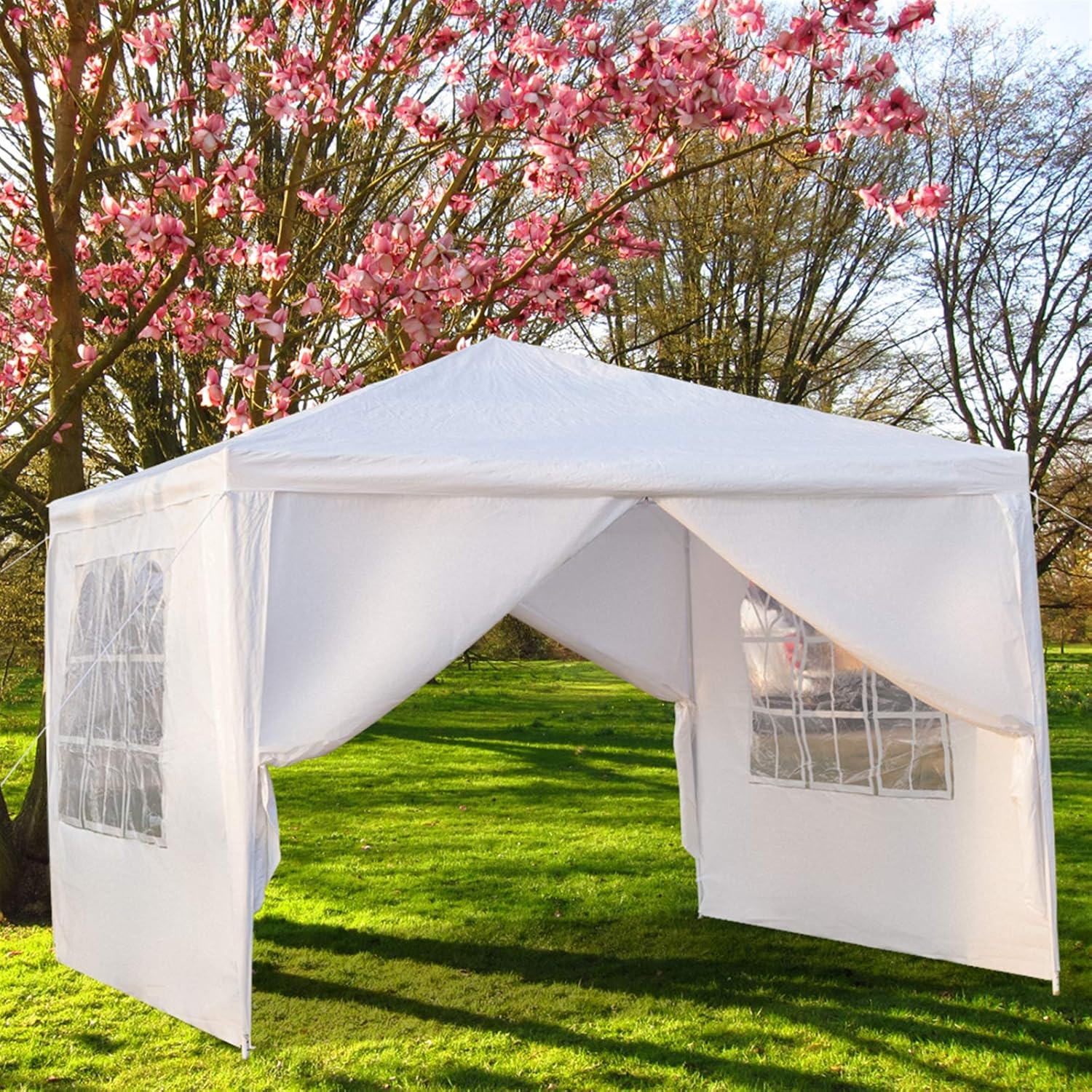 Carpa para exteriores, carpa de fiesta de boda, refugio de campamento, refugio instantáneo comercial, tienda de campaña impermeable con paredes