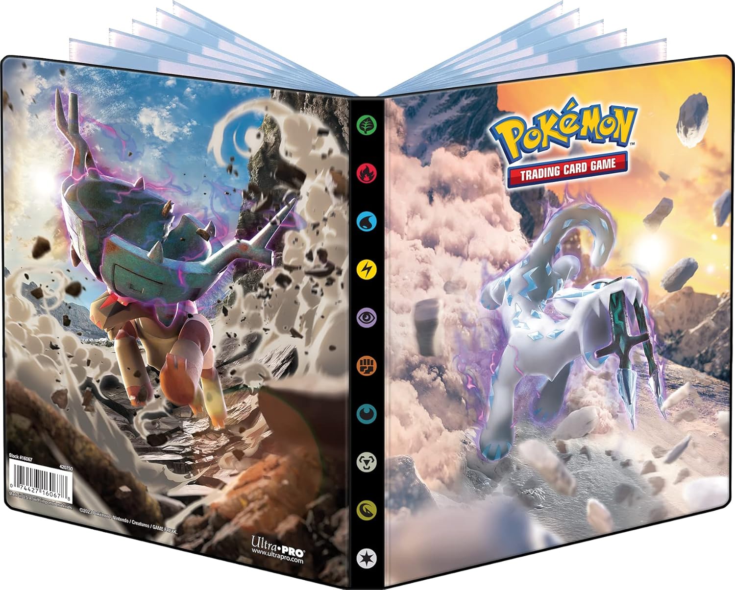 Portafolio de 4 bolsillos para Pokemon Scarlet and Violet Ting-Lu y Chien-Pao