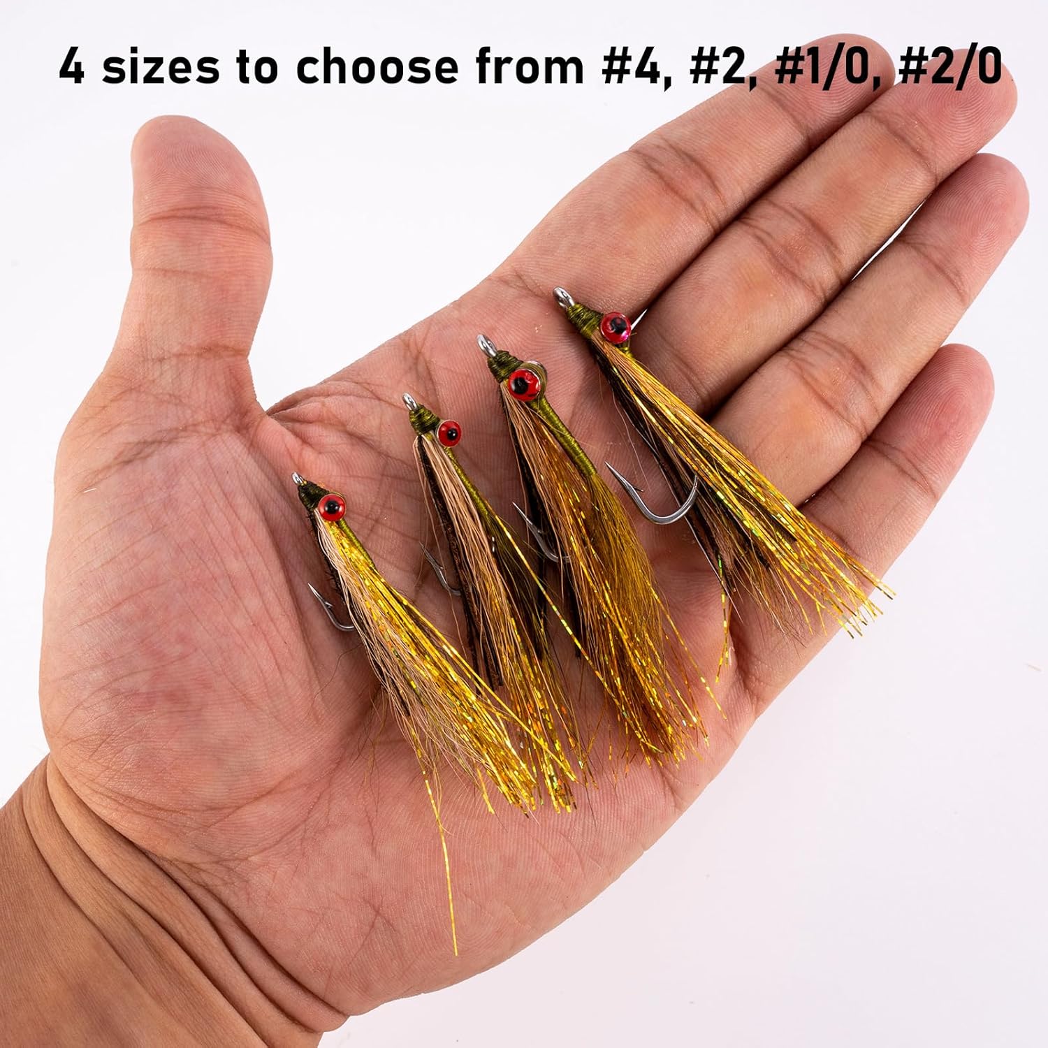 Dr.Fish Paquete de 6 señuelos de pesca con moscas de pesca con mosca, cebo artificial de boca pequeña, pesca con mosca, gancho para pesca con agua