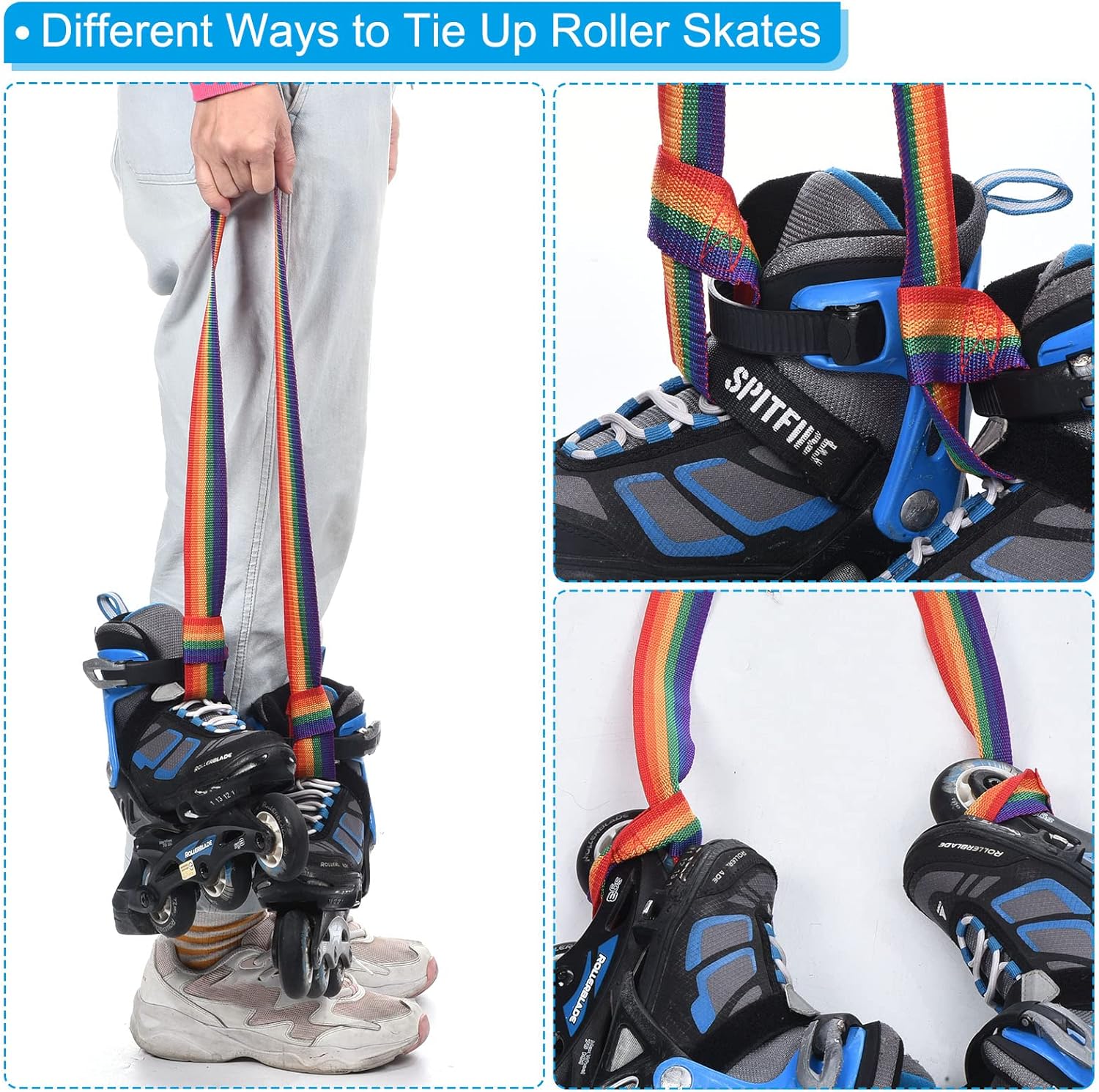 PATIKIL Correa portadora para botas de esquí, botas de snowboard, correa de transporte, accesorios de esquí para botas de esquí, patines de hielo