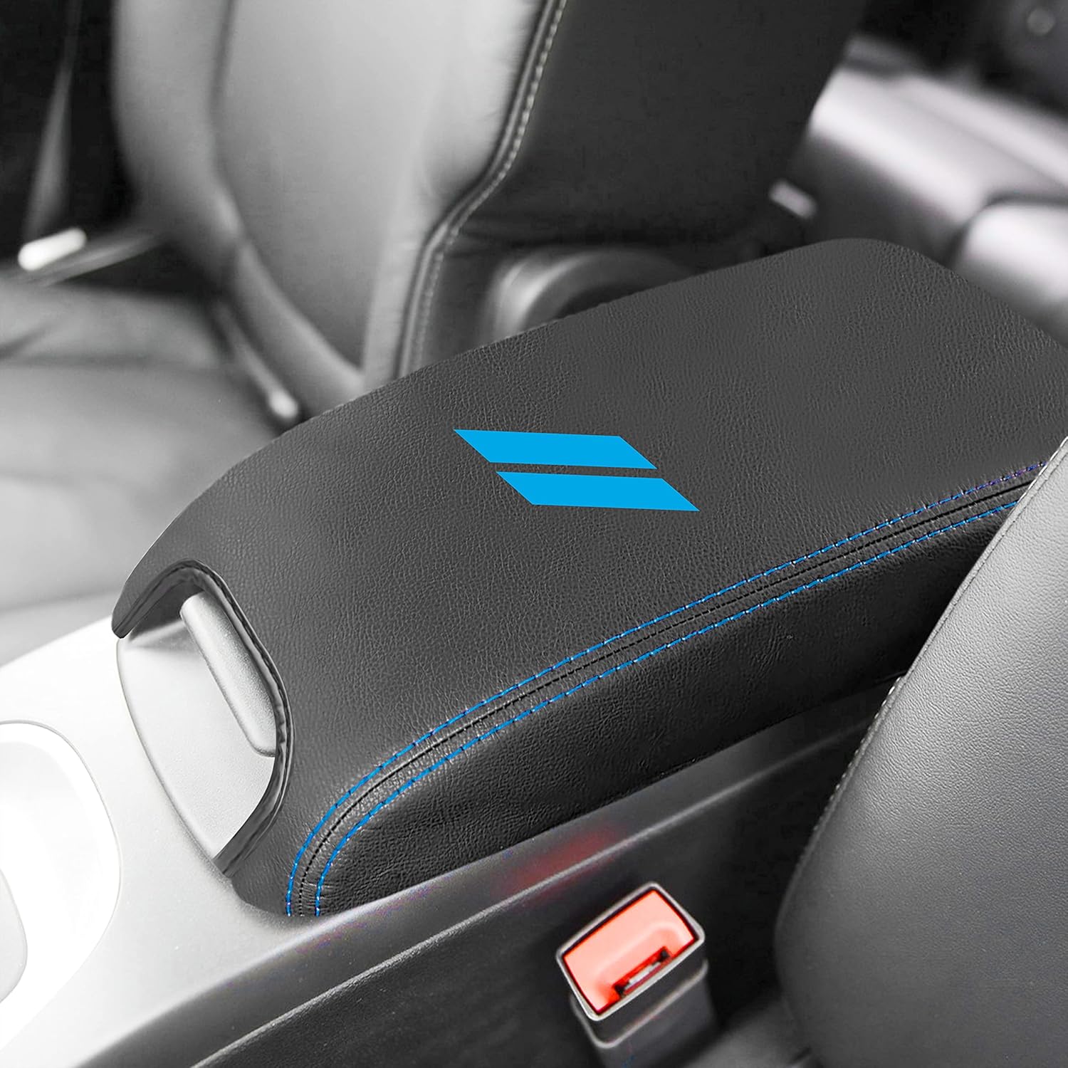 YOSRTER Funda para reposabrazos de consola central para Dodge Journey 2011-2018 2019 2020, caja de reposabrazos central de cuero antiarañazos para