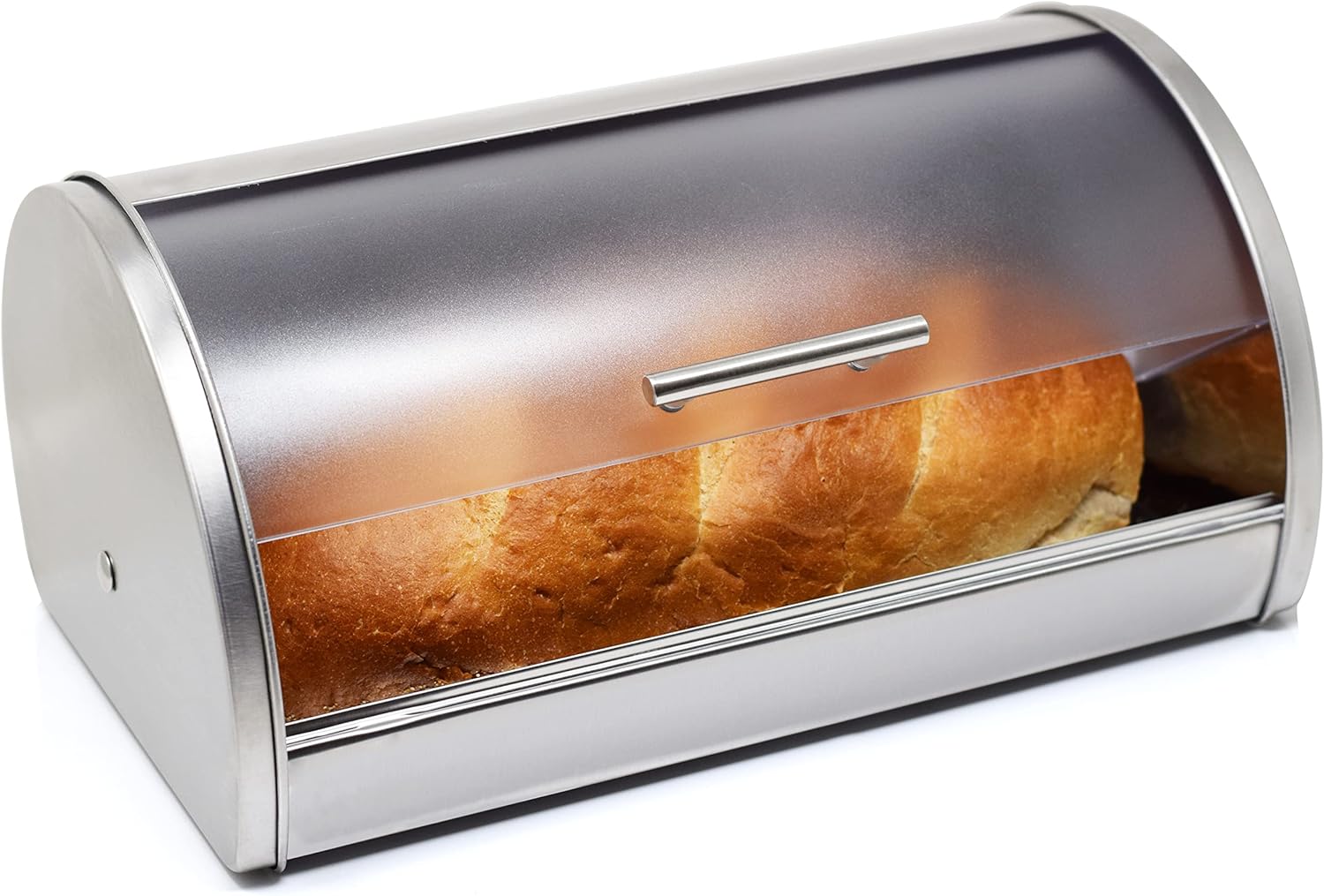 Galashield Panera para encimera de cocina  Contenedor de almacenamiento para pan  Panera de acero inoxidable con parte superior enrollable de