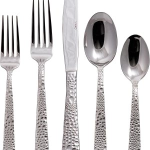 Vikko Juego de cubiertos de acero inoxidable 1810, resistente y duradero, apto para lavavajillas Vikko Juego de cubiertos de acero inoxidable 1810, resistente y duradero, apto para lavavajillas