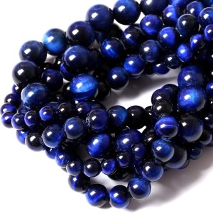 90 cuentas de piedra natural AAA de ojo de tigre azul de 0.157 pulgadas (0.157 in) con piedras preciosas naturales para sanación y energía para 90 cuentas de piedra natural AAA de ojo de tigre azul de 0.157 pulgadas (0.157 in) con piedras preciosas naturales para sanación y energía para