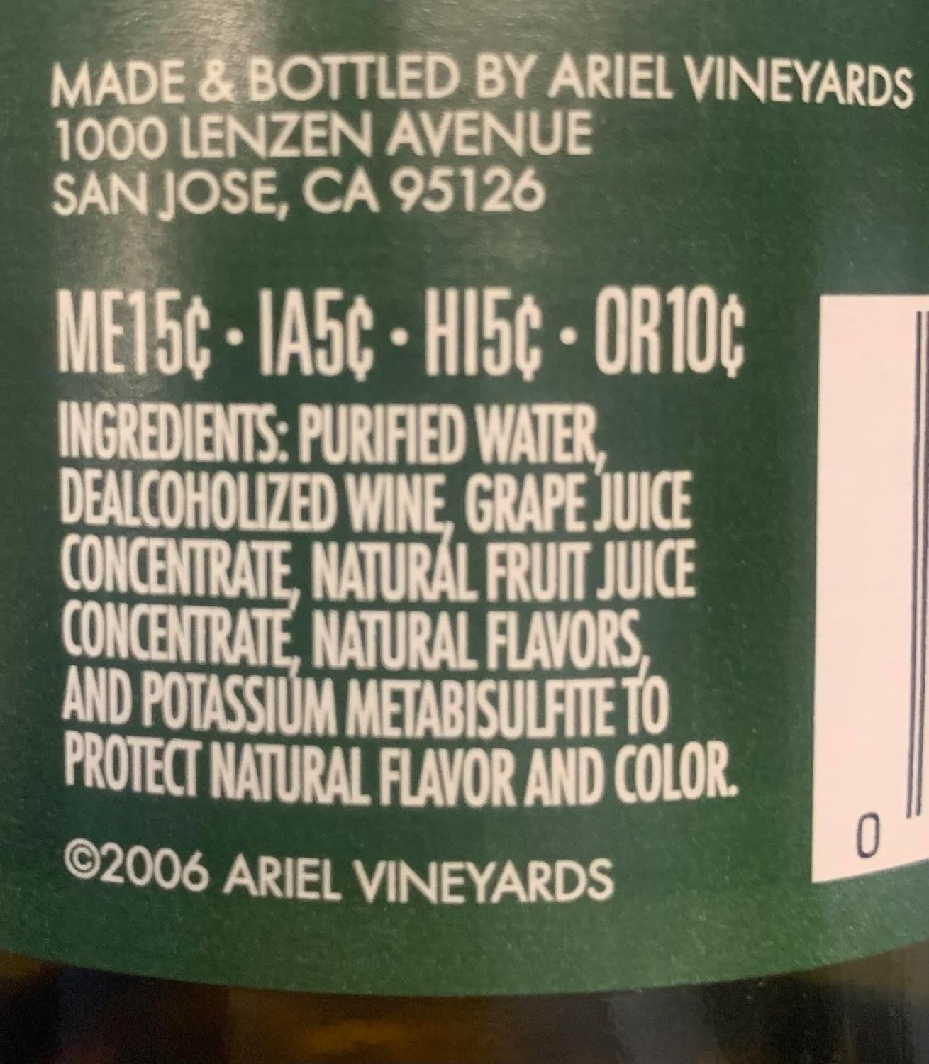 Ariel Vineyards Chardonnay y Cabernet Sauvignon – Vino desalcoholizado – Paquete de 2 unidades