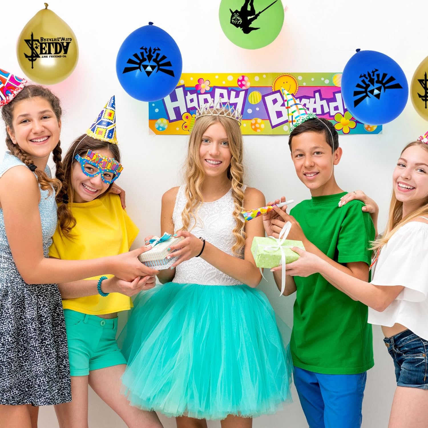 24 globos de juego de 12 pulgadas encantadores globos temáticos para fiestas infantiles, decoraciones de celebraciones especiales
