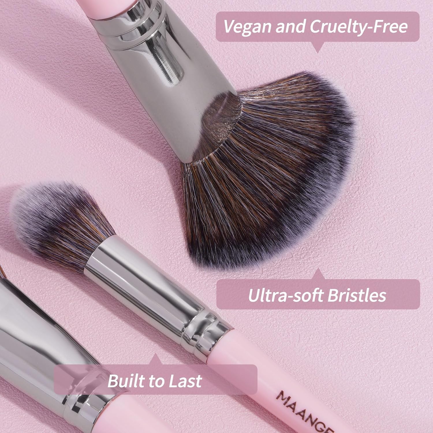 Brochas de maquillaje, 25 piezas, juego de brochas de maquillaje de alta calidad, corrector sintético para rubor, base, sombra de ojos, pinceles de