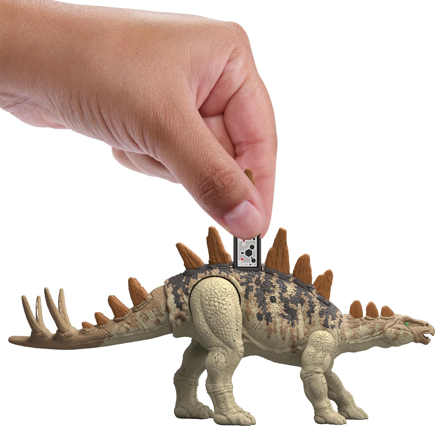 Mattel Jurassic World Strike Attack Tuojiangosaurus – Juguete de dinosaurio con acción de golpe único, articulaciones móviles, figura de acción con