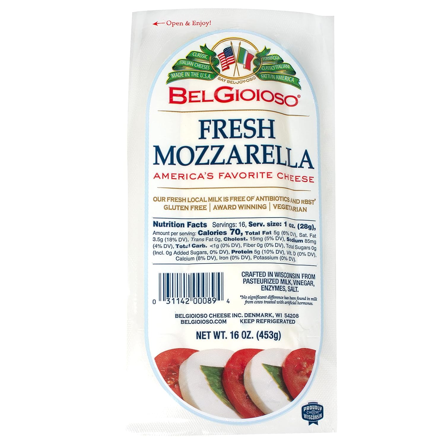 Mozzarella fresca (BelGioioso) 2 x 16oz (453g) 2 PK