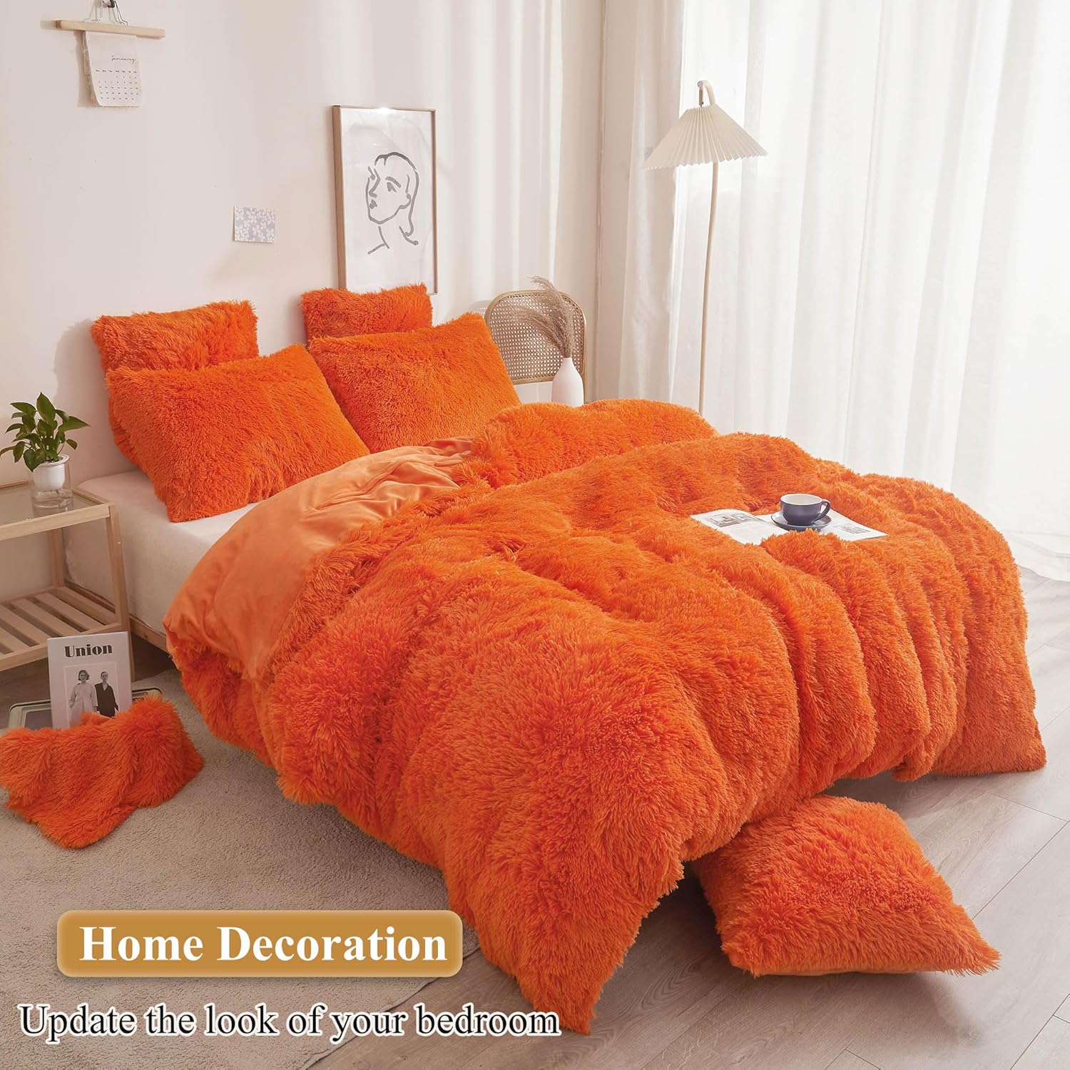 XeGe Fundas de almohada esponjosas de piel sintética, fundas de almohada de felpa suave y peluda, fundas de almohada decorativas de terciopelo para