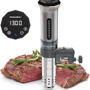 KitchenBoss Sous Vide – Máquina de cocción al vacío, 1100 W IPX7, a prueba de agua, cocción de agua, al vacío, inversión térmica, pantalla digital KitchenBoss Sous Vide – Máquina de cocción al vacío, 1100 W IPX7, a prueba de agua, cocción de agua, al vacío, inversión térmica, pantalla digital