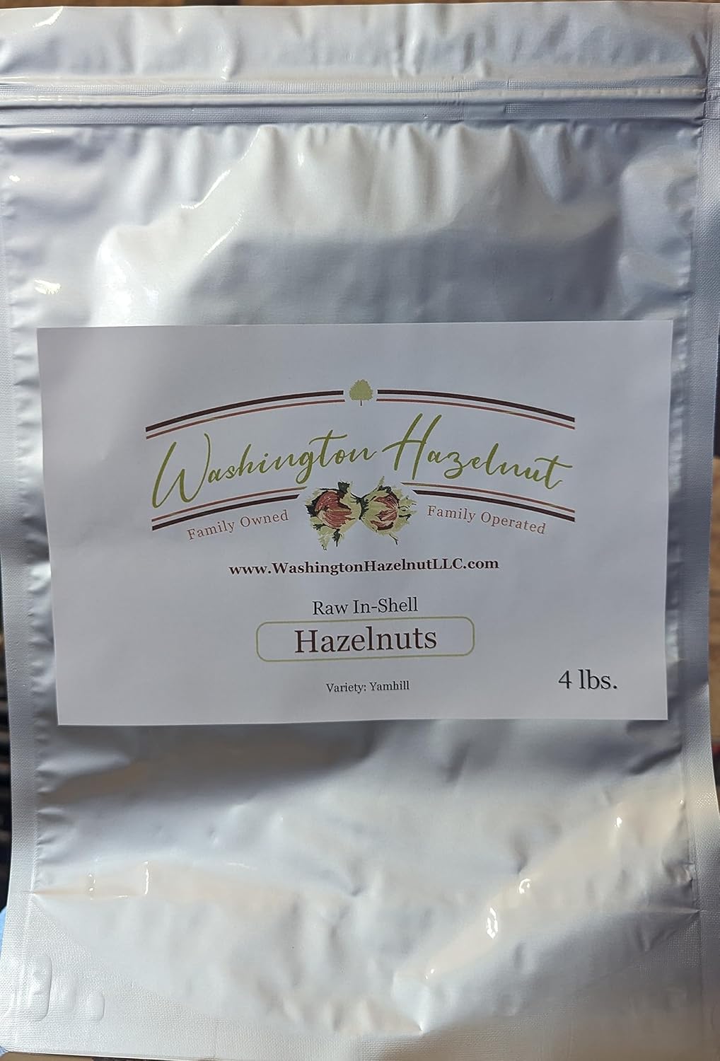 Avellanas en cáscara de nuestro huerto familiar en el estado de Washington (crudo, 4 libras)