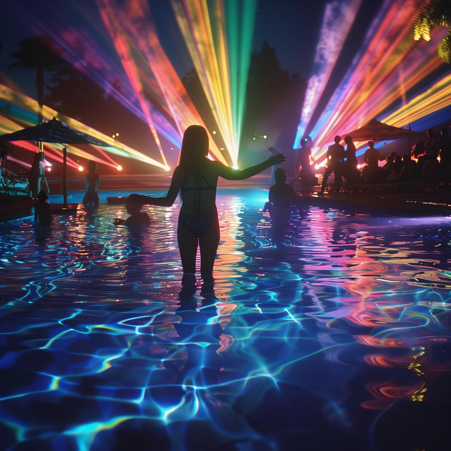 Luz láser para DJ con animación 3D a todo color, activación de sonido, DMX512, profesional, perfecta para fiestas, clubes, DJ y entretenimiento en