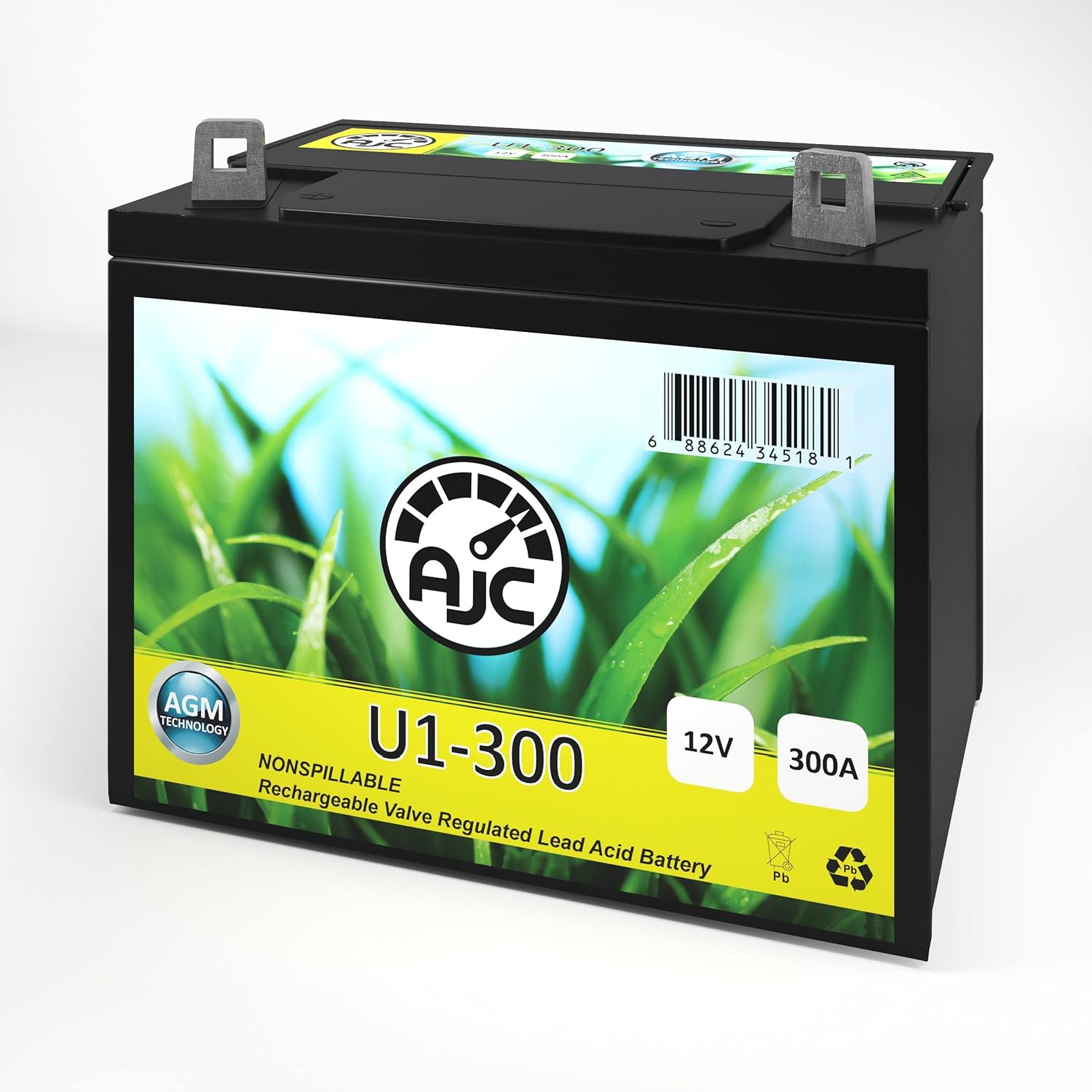 AJC Batería compatible con John Deere 727A Mini Z Trak Zero-Turn U1 cortacésped y batería de tractor