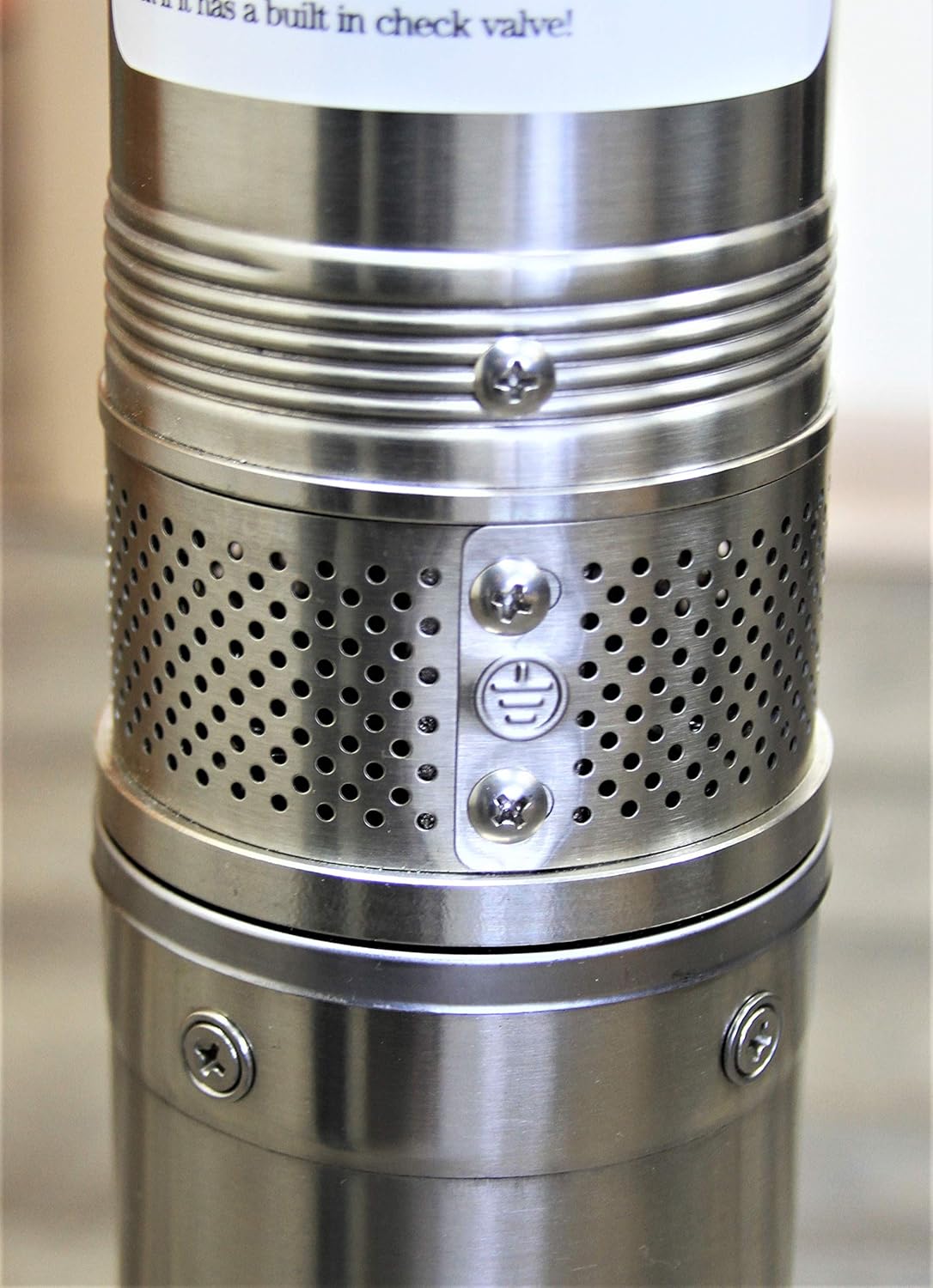 Bomba, Pozo Profundo, 1HP, 230V60HZ1PH, 3.5″, 8 stg, Max 207′ cabeza,33 gpm todo S.S., con caja de control