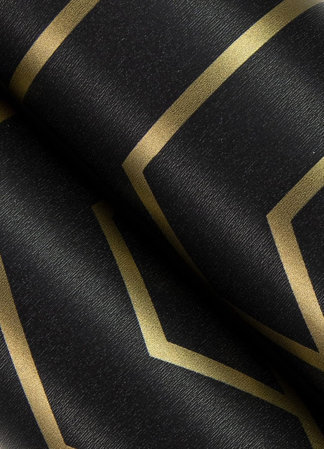 Rachel Zoe Papel tapiz autoadhesivo Ramsey negro