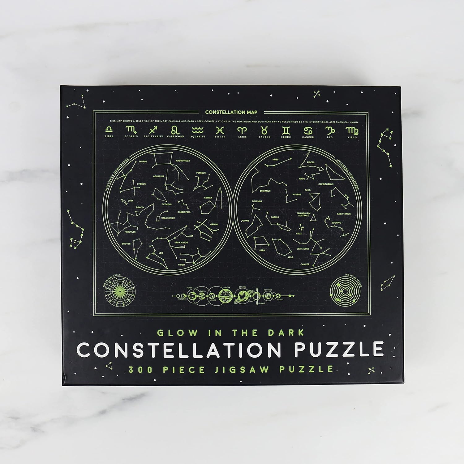 Gift Republic Rompecabezas de constelación que brilla en la oscuridad 300 piezas 11.8×15.7 in Rectangular