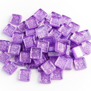 Azulejos de mosaico, azulejos de vidrio, piezas de vidrio de mosaico de cristal brillante cuadrado a granel para decoración del hogar o Azulejos de mosaico, azulejos de vidrio, piezas de vidrio de mosaico de cristal brillante cuadrado a granel para decoración del hogar o