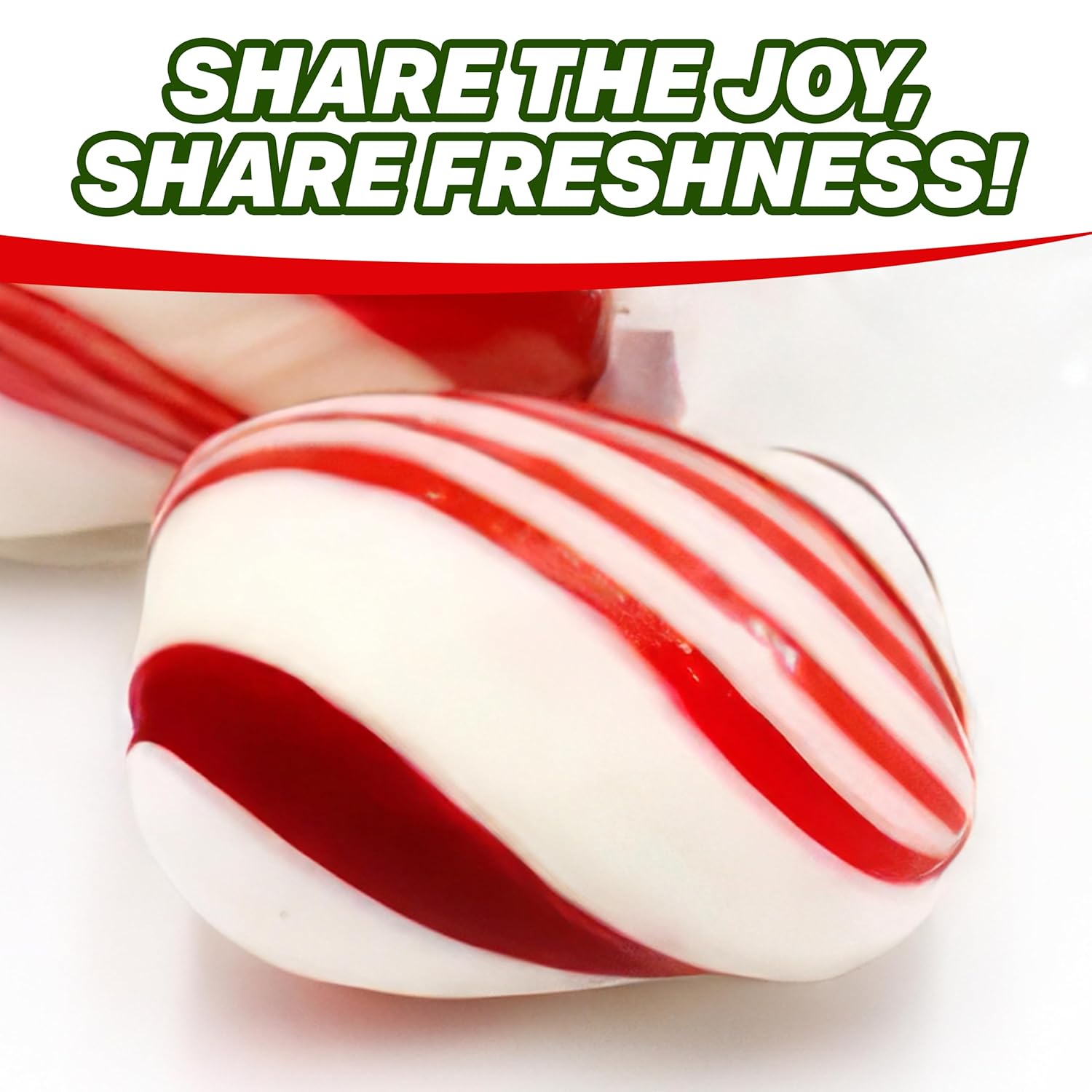 Bolas de caramelo duro con forma de torsiones de menta, caramelos a granel envueltos individualmente, 5 libras, aproximadamente 375 piezas, ideal