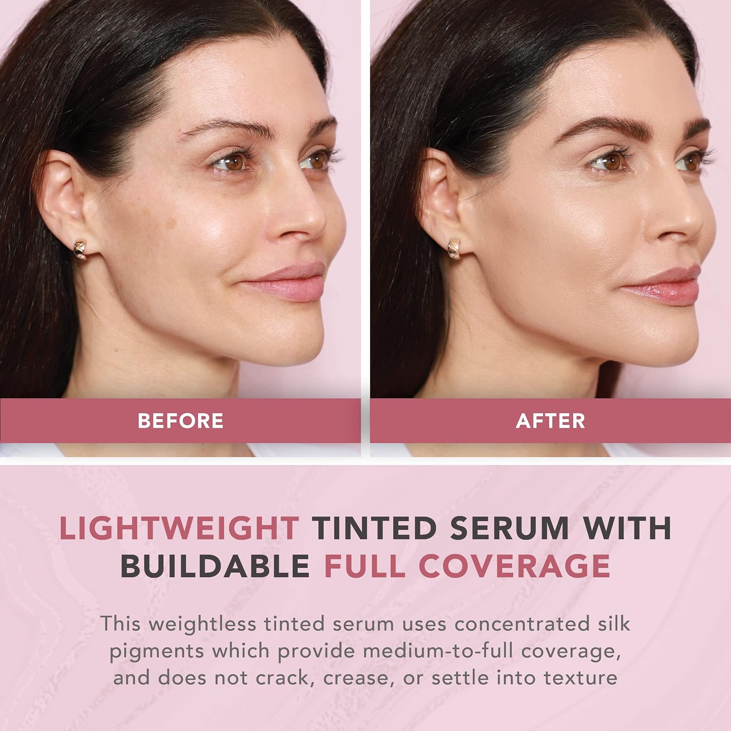 Doll 10 TCE – Suero luminoso de súper cobertura con niacinamida, maquillaje de base tintada de cobertura completa (ligero)