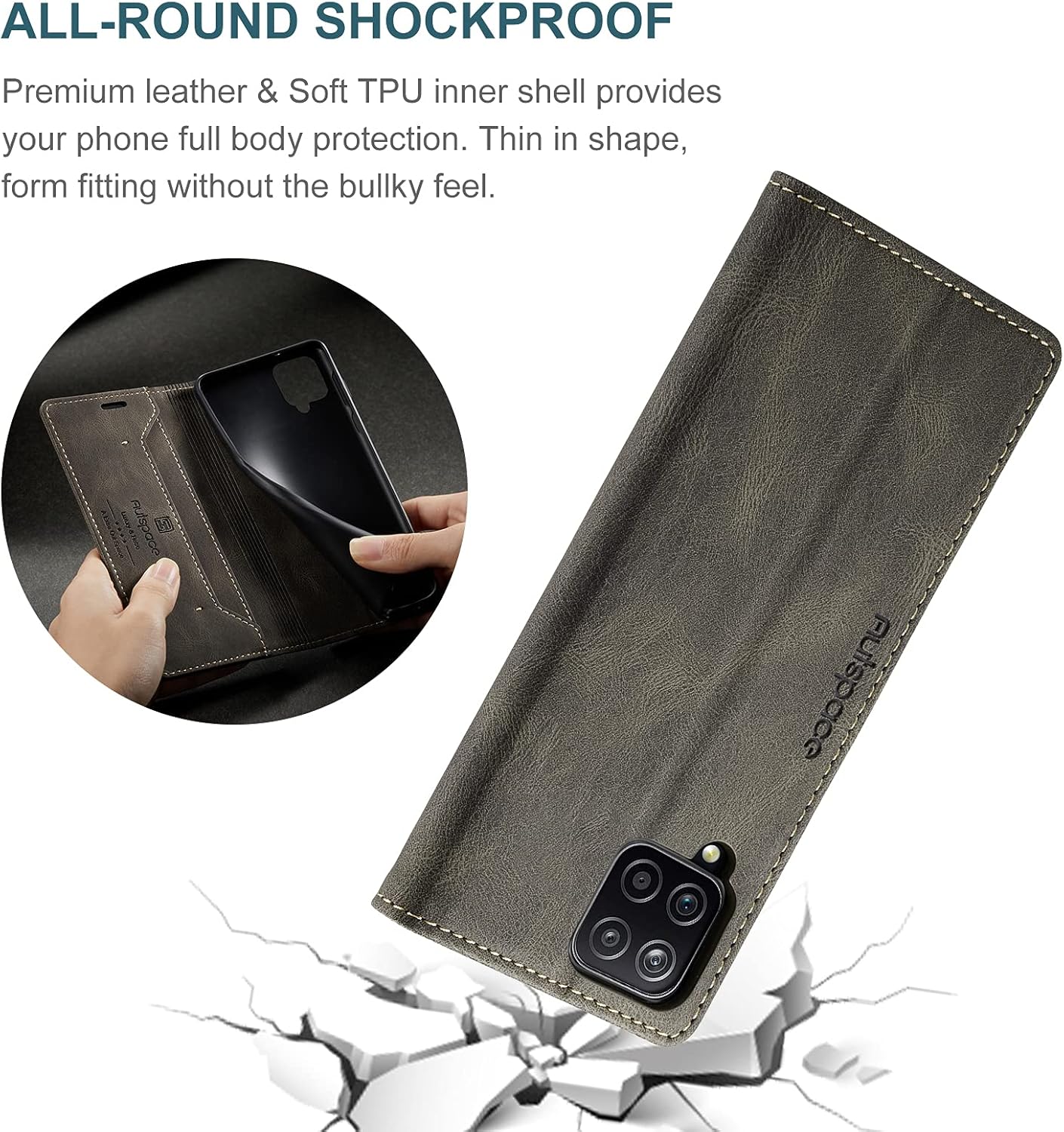 AS Classic Funda de piel mate – A52