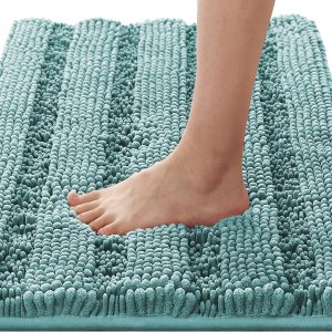 H.VERSAILTEX Alfombras de baño para baño, antideslizantes, extra gruesas, de felpilla, a rayas, de 20 x 32 pulgadas, absorbentes, antideslizantes, H.VERSAILTEX Alfombras de baño para baño, antideslizantes, extra gruesas, de felpilla, a rayas, de 20 x 32 pulgadas, absorbentes, antideslizantes,