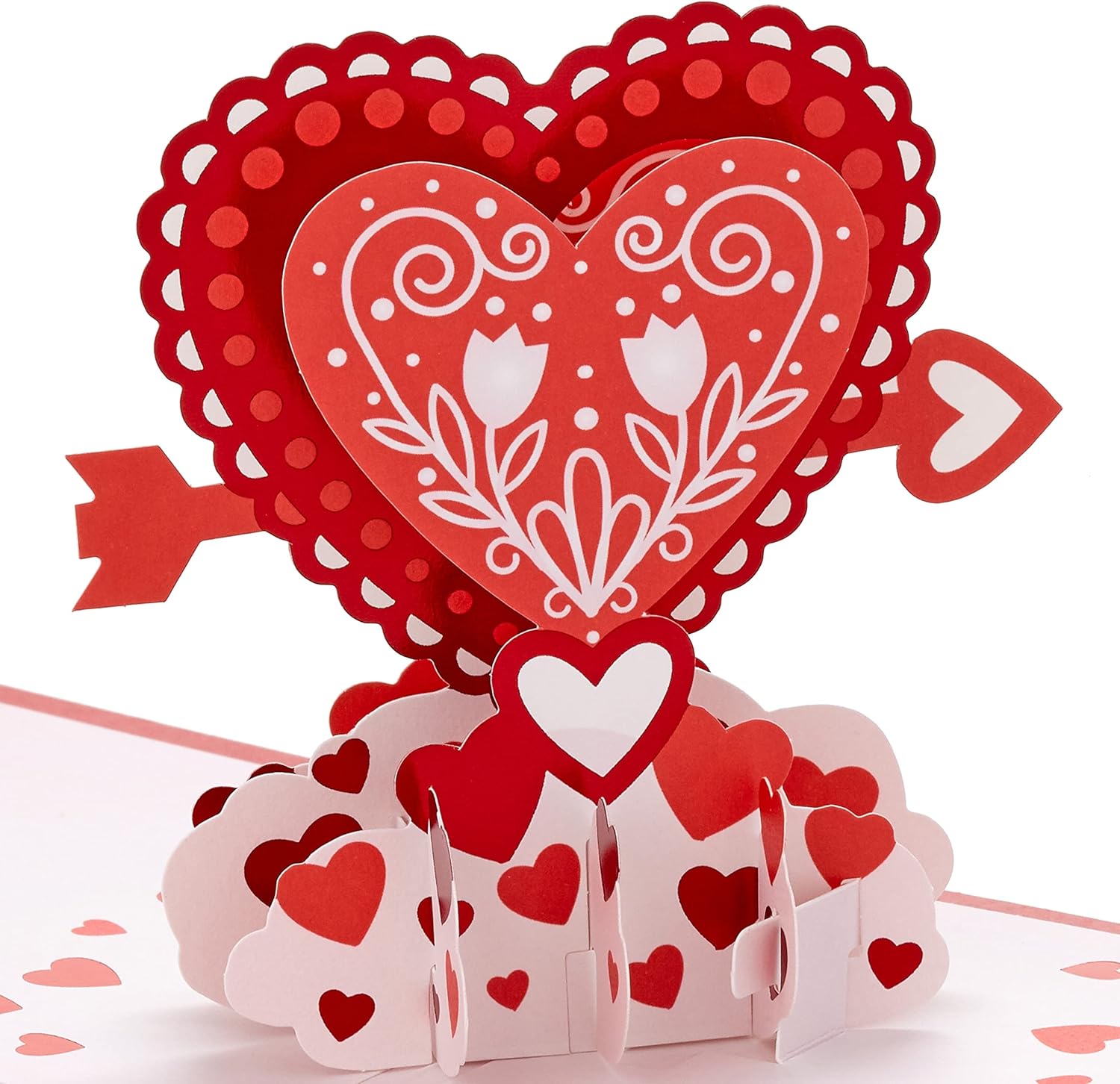 Hallmark Signature Paper Wonder Pop Up – Tarjetas de San Valentín (4 tarjetas con sobres)