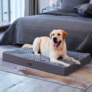 WESTERN HOME WH Cama ortopédica grande para perros medianos, grandes y extragrandes, alfombrilla de espuma para mascotas con funda extraíble de WESTERN HOME WH Cama ortopédica grande para perros medianos, grandes y extragrandes, alfombrilla de espuma para mascotas con funda extraíble de
