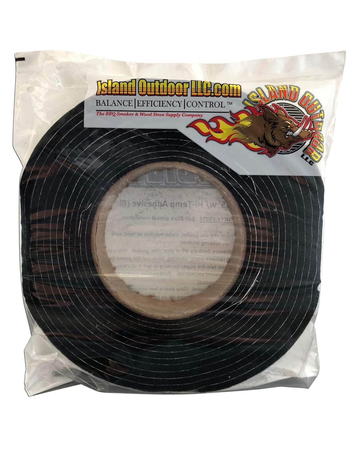 Junta de parrilla de barbacoa de alta temperatura de 34″ x 18″, sello para ahumador, autoadhesivo, color negro