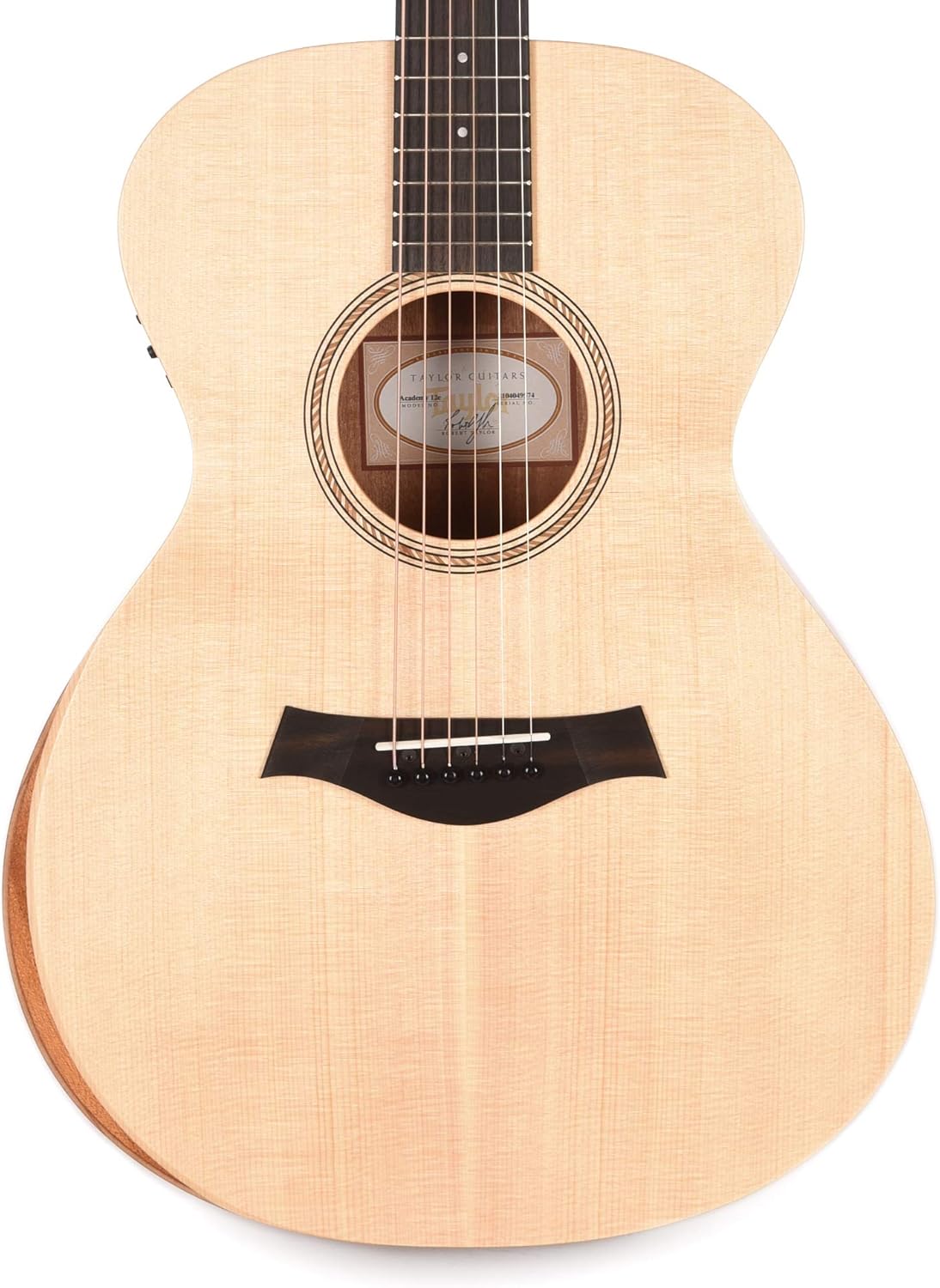 Taylor Academy 12e Grand Concert Sitka SpruceSapele con cuello de arce y bolsa de concierto