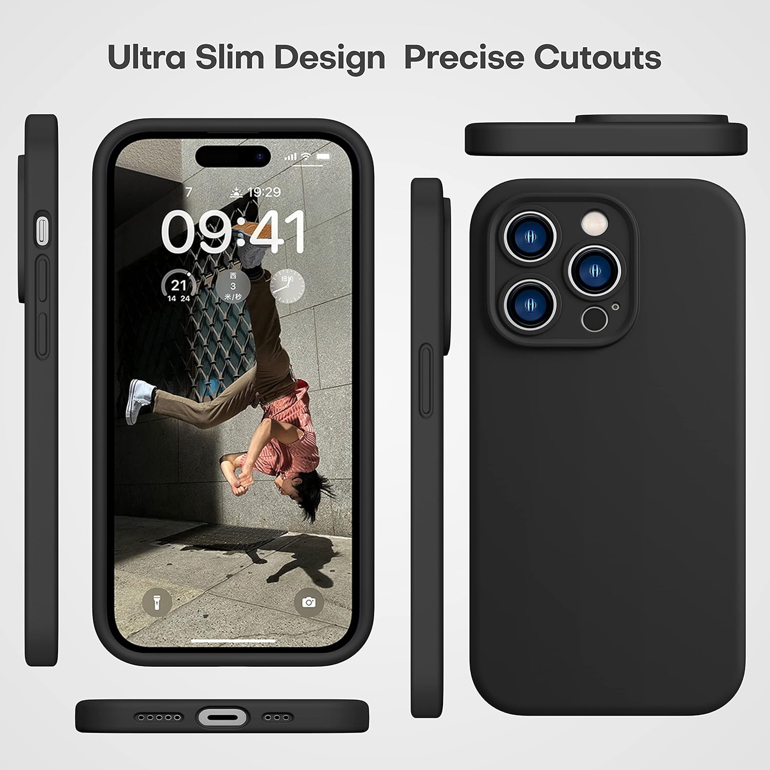 CellEver Elite – Funda para iPhone 14 Pro Max de 6.7 pulgadas, funda de silicona duradera con revestimiento de nanotecnología, protección mejorada